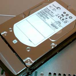 A SAS disk in actual use in a customer server